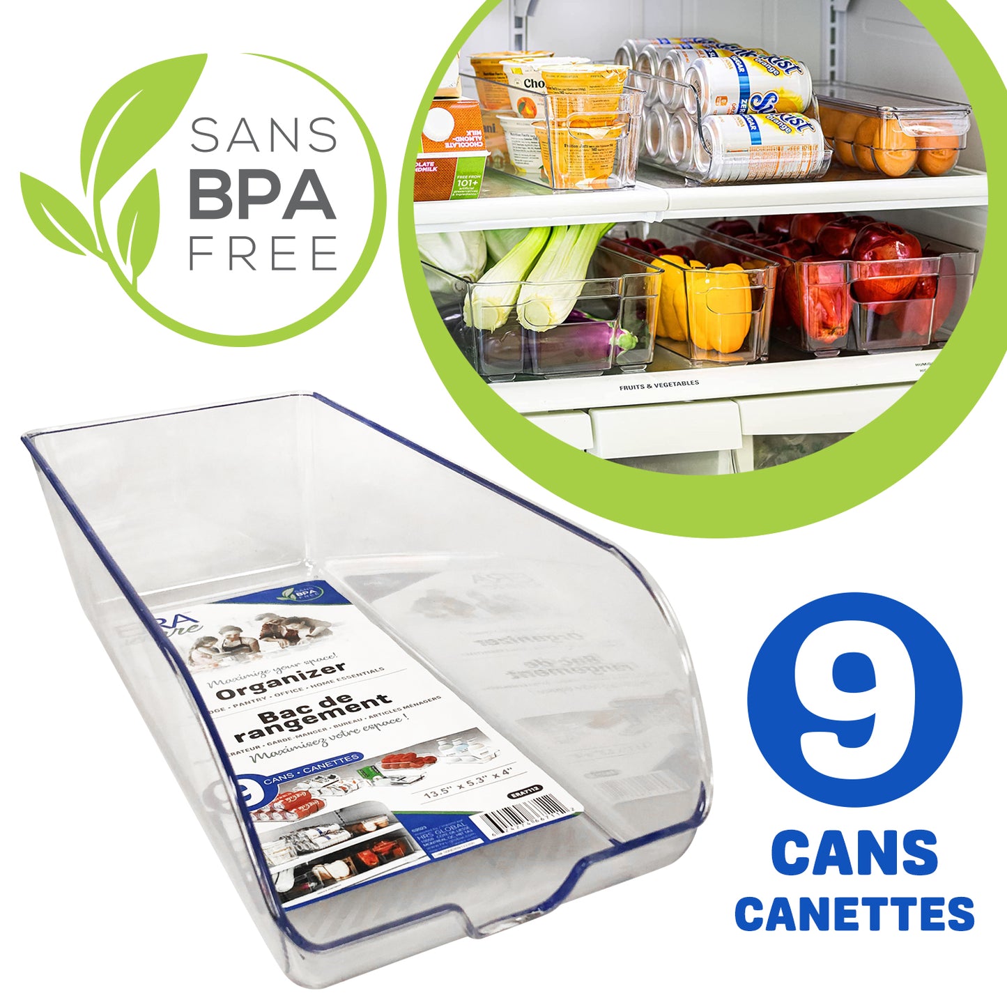 Organisateur de réfrigérateur et de garde-manger